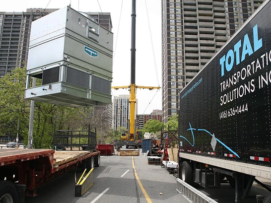 Rigging - Cooling Tower, Chillers, Air Handlers, OH MY!